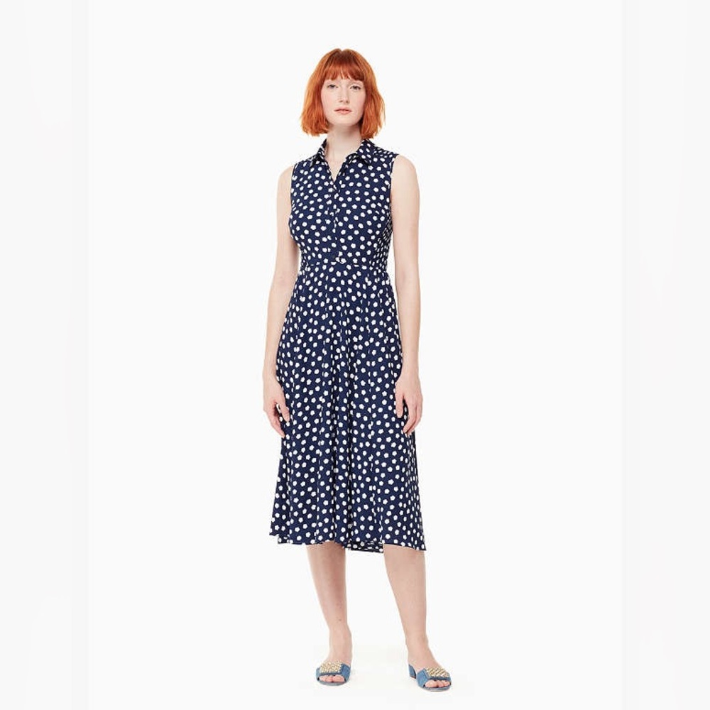 Kate Spade California Dreaming Cloud Dot Midi Dress